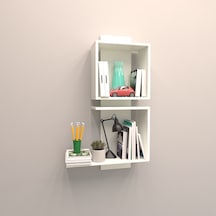 Rafkestir Artı Duvar Raf Set Beyaz ( Parlak )