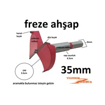 35 Mm Freze Mobilya Menteşe Yuva Açma Freze Bıçak Samet