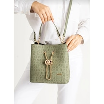 Just Polo Kadın Orta Boy Ayarlanabilir Askılı El Ve Omuz Çantası Ebat: 22 X 23 Cm Shopper Yeşil