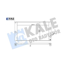Radyatör C30-c70 Iı-s40 Iı-v50 Al-pl-brz 650x376x24 Kale Radyatör 8602834/ 8603528/ 8603634
