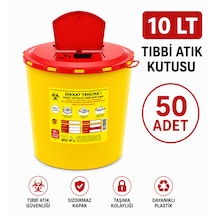 10 Lt Tıbbbi Atık Kutusu 50 Adet