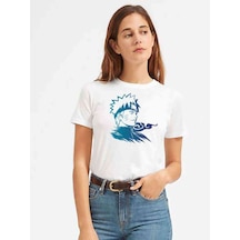 Silhouette Naruto Kadın Beyaz Tshirt