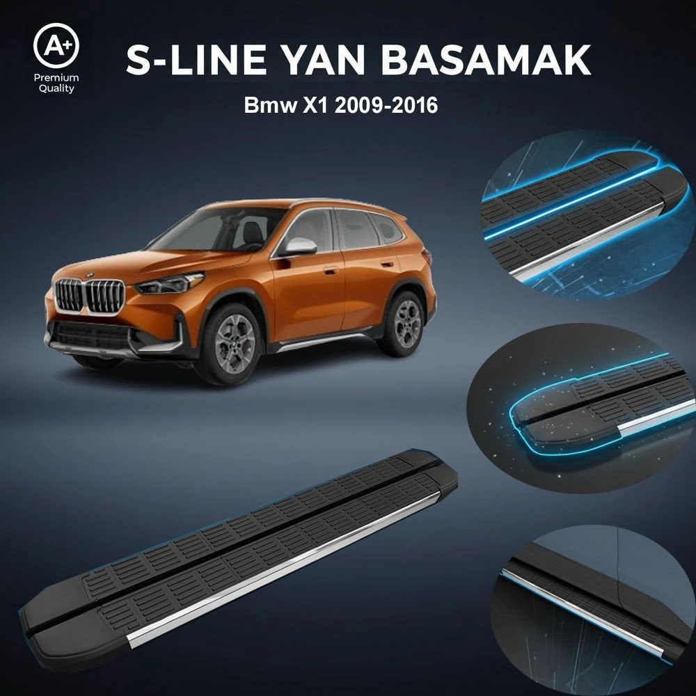 Bmw X1 S-line Premium Krom Yan Basamak 2009-2016