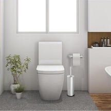 Metal Wc Fırçası, Krom Tuvalet Temizleme Fırçası, Paslanmaz Çelik Saplı, Dayanıklı Ve Hijyenik Banyo Aksesuarı 508 Yeşil