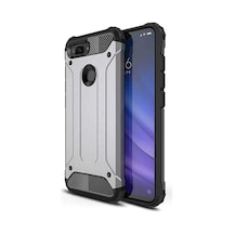 Kilifone - Xiaomi Mi 5x / Mi A1 Uyumlu - Kılıf Çift Katman Koruyucu Crash Military Tank Kılıf - Gri Gri
