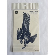 Kartal 18x11 Cm Yarı Kalıcı Hayalet Geçici Dövme Yapıştırma Dövme