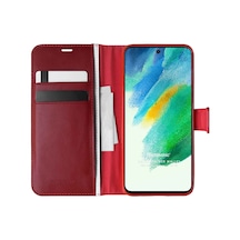 Microsonic Samsung Galaxy Uyumlu S21 Fe Kılıf Delux Leather Wallet