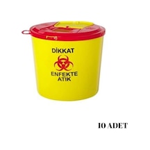 TIBBİ ATIK KOVASI 5LT - 10 ADET