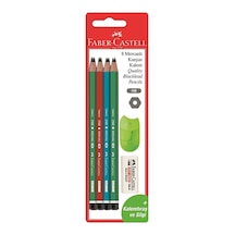 2 Adet Faber Castell Mercanlı 8'li Kurşun Kalem Silgi Ve Kalemtraş Hediyeli