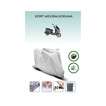 Gri Arka Çanta Ve Kilit Uyumlu Arora Safari Pro Uyumlu Motor Brandası