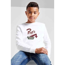 Tshirthane Riverdale Pop'S Chock'Lit Shoppe 2 Baskılı Unisex Çocuk Sweat (534645386) Beyaz
