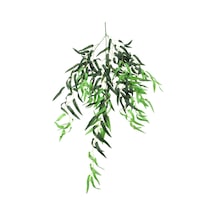 Yapay Çiçek Deposu Sarkan Sarkıt Kumaş Zeytin Yaprağı 100 Cm
