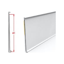 Yapışkanlı Beyaz Raf Etiketi Profili H:4 - Uzunluk 15 Cm Pakette 10 Adet