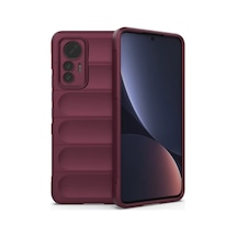 Xiaomi Mi 12 Lite Uyumlu Kılıf Optimum Silikon - Bordo