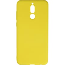 Huawei Mate 10 Lite Uyumlu Kılıf Nano İçi Kadife Silikon - Sarı