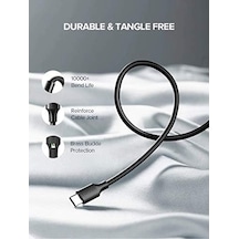 Usb Type-c Şarj Ve Data Kablosu, 1 Metre, Beyaz