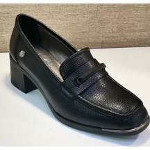 Myfit 415 Kadın Tpu Taban 5 Cm Topuklu Casual Ayakkabı Siyah Siyah Nubuk