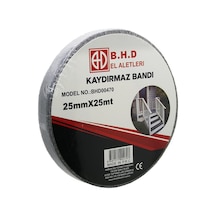 25mm X 25mt Kaydırmaz Siyah Bant 5570
