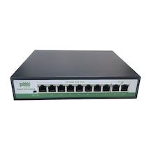Gab-p82mm 8 Port Poe Switch 10/100 Mbps + 2 Uplink 120w Güç Akıllı Poe Ağ Anahtarı