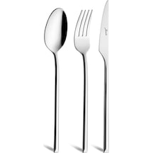 Jumbo 2006 18 Parça 6 Kişilik Yemek Çatal Kaşık Bıçak Takımı GÜmüş