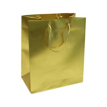 11X11 Cm  Gold Renk Tutma Ipli 50 Li Mini Karton Çanta