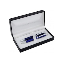 Steelpen 800-2 Mavi Dolma Kalem+tükenmez Kalem Standart