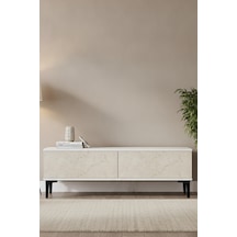 Tsa1299bt Aplos Tv Sehpası Beyaz-traverten 120cm Beyaz - Traverten