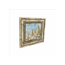 Kapadokya Baskılı Taş Tablo 25x25 733