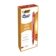 Bic Jel Kalem Basmalı Gelocıty Orıgınal Kırmızı 12 Li Çok Renkli