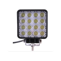 12V 24Voff Road Sis Farı Lambası 16 Led Kare Çalışma Lambası