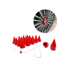Sivri Mermi Bijon Kapağı Sökme Aparatlı Kırmızı 17mm