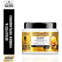 Oil Nutritive Omega 9 Ve Marula Yağı İçeren Besleyici Saç Bakım Maskesi 400 Ml Yıpranmış Saçlar