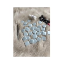 Sanatsal Mozaik Bulut Mavi 2,5x2,5cm Mozaik Sanatı Malzeme 100gr
