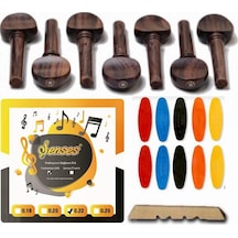 Nokta Sedefli Pelesenk Bağlama Burgu + 0.22 Divan Saz Teli+Tezene