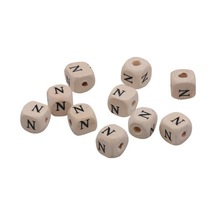 Özene Bezene 5 Adet Ahşap Harf Boncuk N