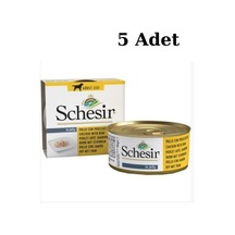 Schesir Jelly Domuz ve Tavuk Filetolu Yetişkin Köpek Konservesi 5 x 150 G