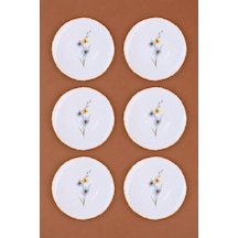 Tabak Evi Porselen Azelya Pasta Tabağı 19,50cm Aly1 6 Kişilik 6 Parça Çok Renkli