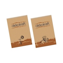 Keskin Bloknot Spiralli A-4 100 Yaprak Çizgili Dekokraft 144001-99 Çok Renkli