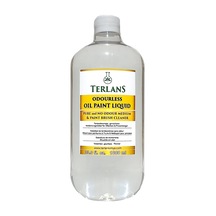 Terlans Kokusuz Terebentin 1000 Ml Yağlı Boya İnceltici Kokusuz, Düşük Uçuculu Profesyonel Resim Malzemesi Ve Atölye Kullanımı İçin