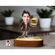 Bk Gift Kişiye Özel Öğretmen Karikatürlü Dekoratif 3d Biblo Led Işıklı Gece Lambası-1, Arkadaşa Hediye Kobitmeyen138324 Bk Gift