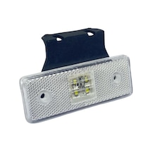 24v Yan Park Lambası Dorse Side Marker Beyaz 4 Ledli