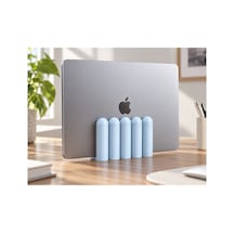 Dora Dekoratif Dikey Macbook Standı - Pastel Mavi