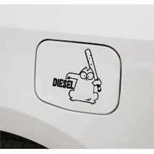 Araba Depo Kapağı Sticker Dizel Oto Sticker 2 Adet