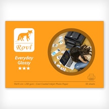 Rovi Everyday Parlak Fotoğraf Kağıdı 230 Gsm 50 Yp 10 x 15 CM