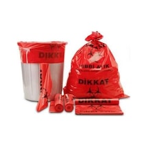 3 Rulo Toplam 30 Adet Jumbo Boy 80X110Cm Tıbbi Atık Çöp Poşeti 80