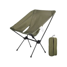 Ambition Açık Kamp Küçük Ay Sandalye Taşınabilir Alüminyum Yeşil