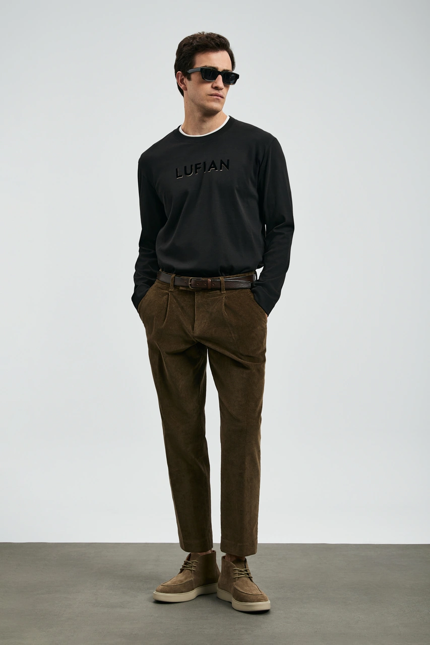 Lufian Sara Erkek Uzun Kol T- Shırt Siyah Siyah 112020057100100 Siyah Lufian Sara Erkek Uzun Kol T- Shırt Siyah Siyah 112020057100100 Siyah