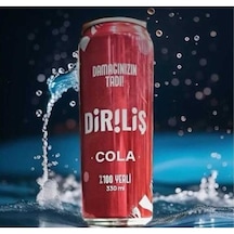 Diriliş Kola Kutu 24'lü Paket 330 Ml X 24 Buz Gibi Ferahlatıcı Tat, %100 Yerli Üretim