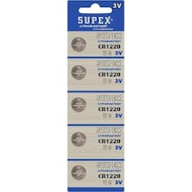 Supex Cr1220 3V Lityum Blister Pil 5'li