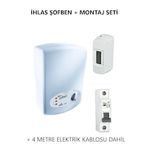 İhlas Aura 105A5 Banyo Şofbeni + Montaj Seti